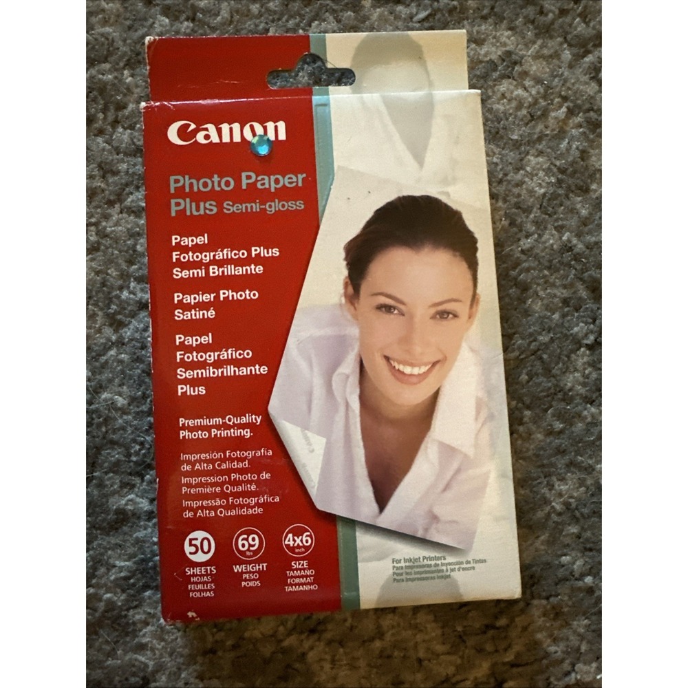 Canon Photo Paper Plus Semi-Gloss, 4 x 6", 50 Sheets